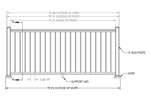 Harmony_0001_Post-to-Post-42in-Top-Rail