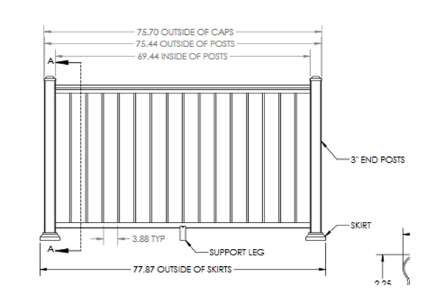 Harmony_0002_Post-to-Post-42in-Top-Rail